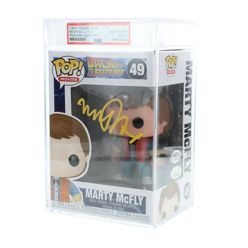 Michael J. Fox Autographed Back to the Future Funko Pop #49 Marty McFly PSA/DNA