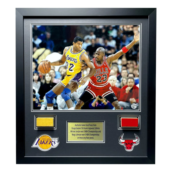 Magic Johnson Los Angeles Lakers Unsigned Shooting vs. Chicago Bulls  Photograph 