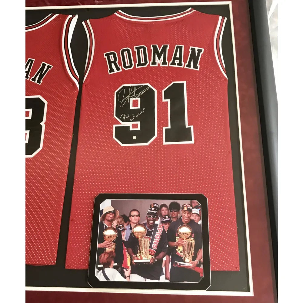 1993 NBA All Star Team Autographed #23 Michael Jordan Jersey COA, Pippen  O'Neal
