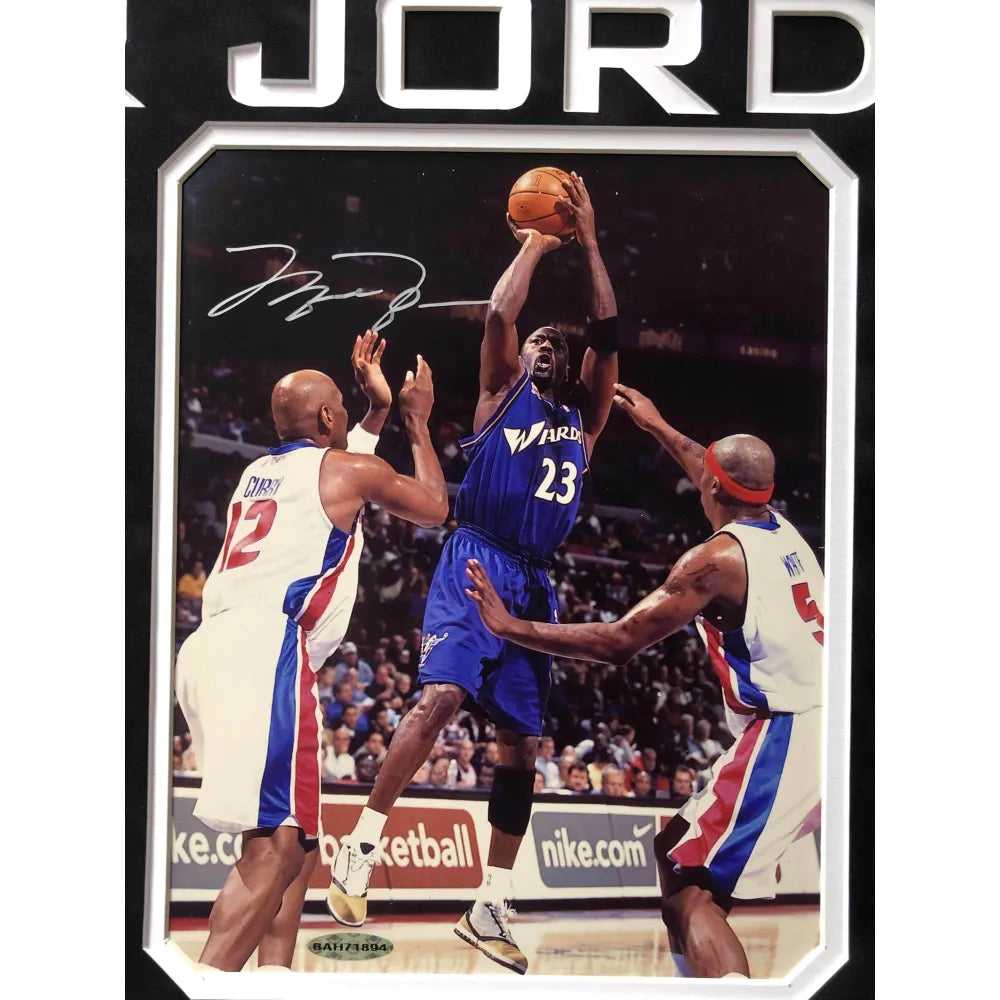 Michael Jordan Signed Wizards Nike Authentic Jersey (UDA)