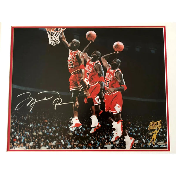  Michael JordanReverse Dunk 16x20 Framed Photograph (Engraved  Series) : Sports & Outdoors