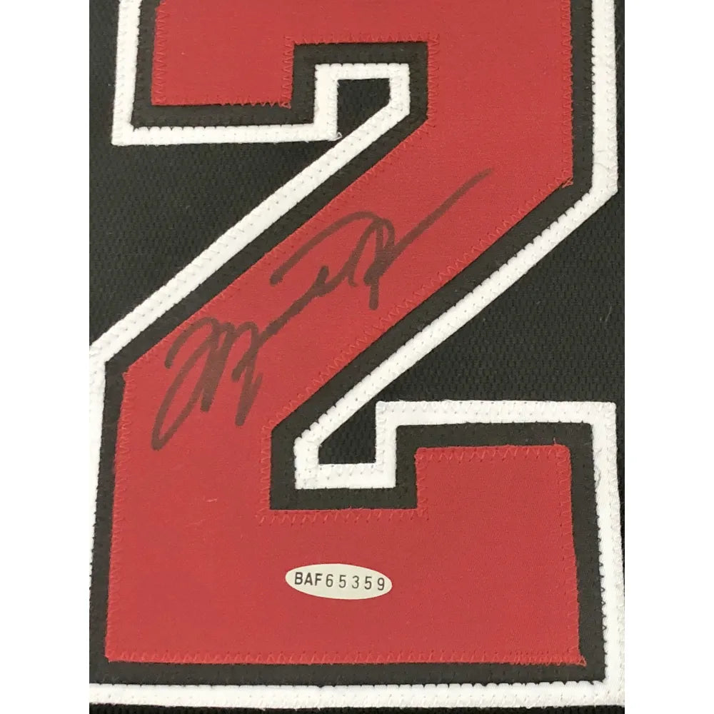 Lot Detail - Michael Jordan Signed Black Wilson Remember The Farewell Shot  Commemorative Basketball #215/230 (UDA)