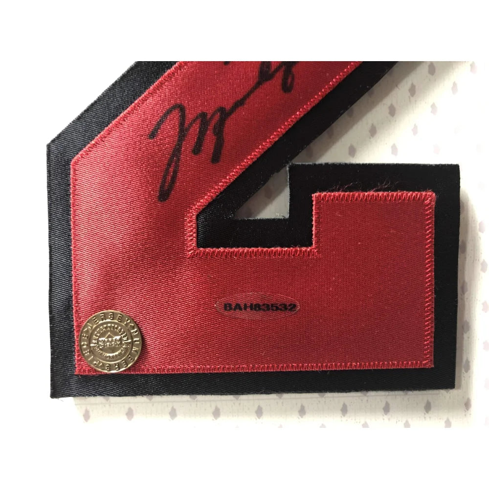 Michael Jordan Autographed 122345 Jersey Number Photo