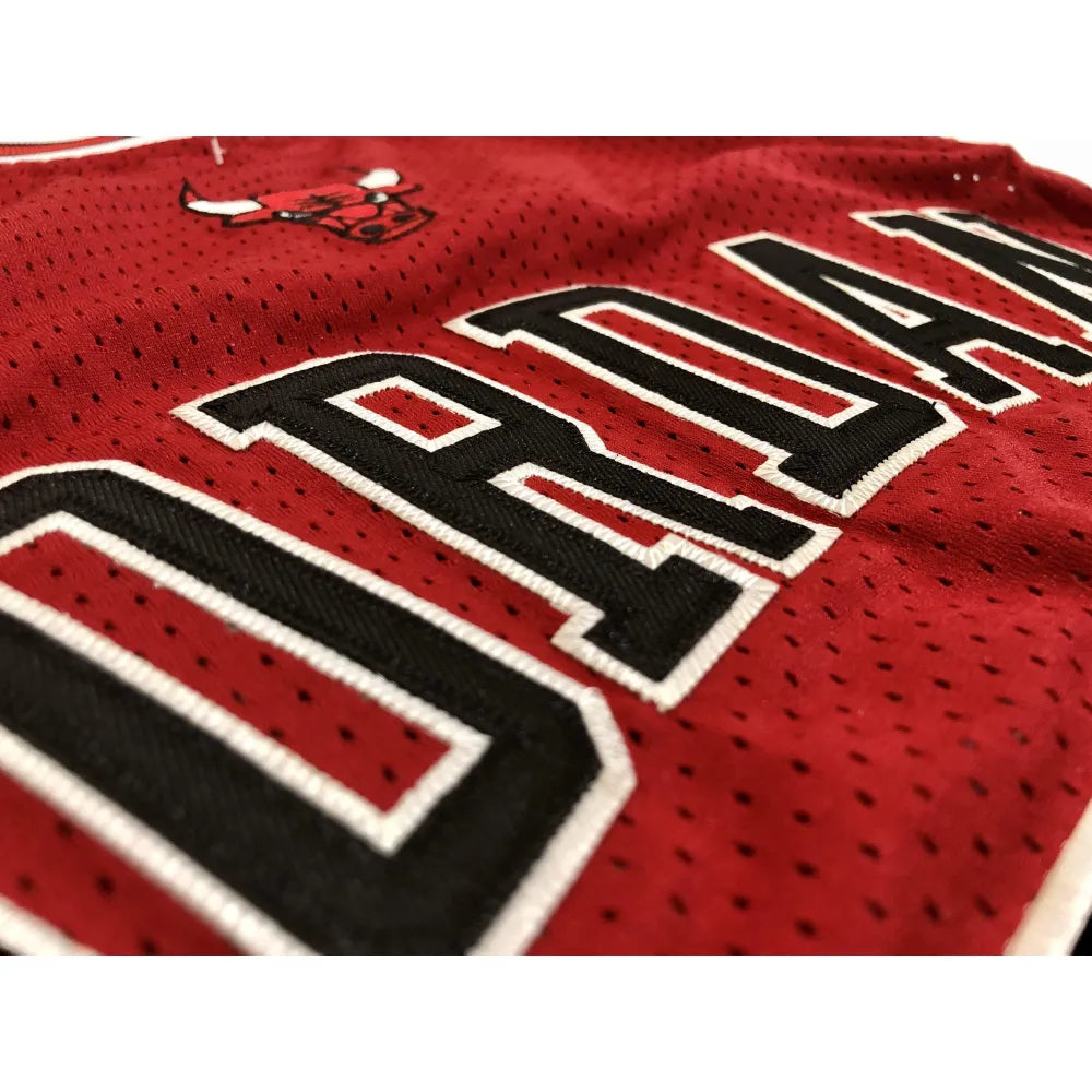 Michael Jordan Signed Bulls Authentic Mitchell & Ness Pinstripe Alternate  Jersey (UDA COA)