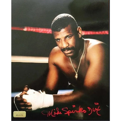 Michael Spinks Signed 8X10 Inscribed COA Inscriptagraphs Leon 8X Mike Tyson