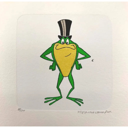 Michigan J Frog Etching Artwork Sowa & Reiser #D/500 Looney Tunes Hand Painted 1