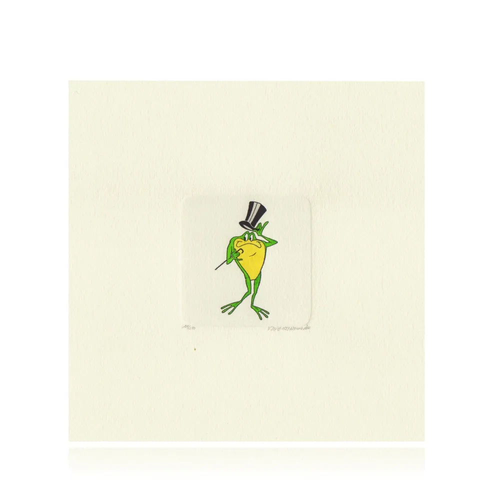 Michigan J Frog Etching Artwork Sowa & Reiser #D/500 Looney Tunes Hand Painted 2