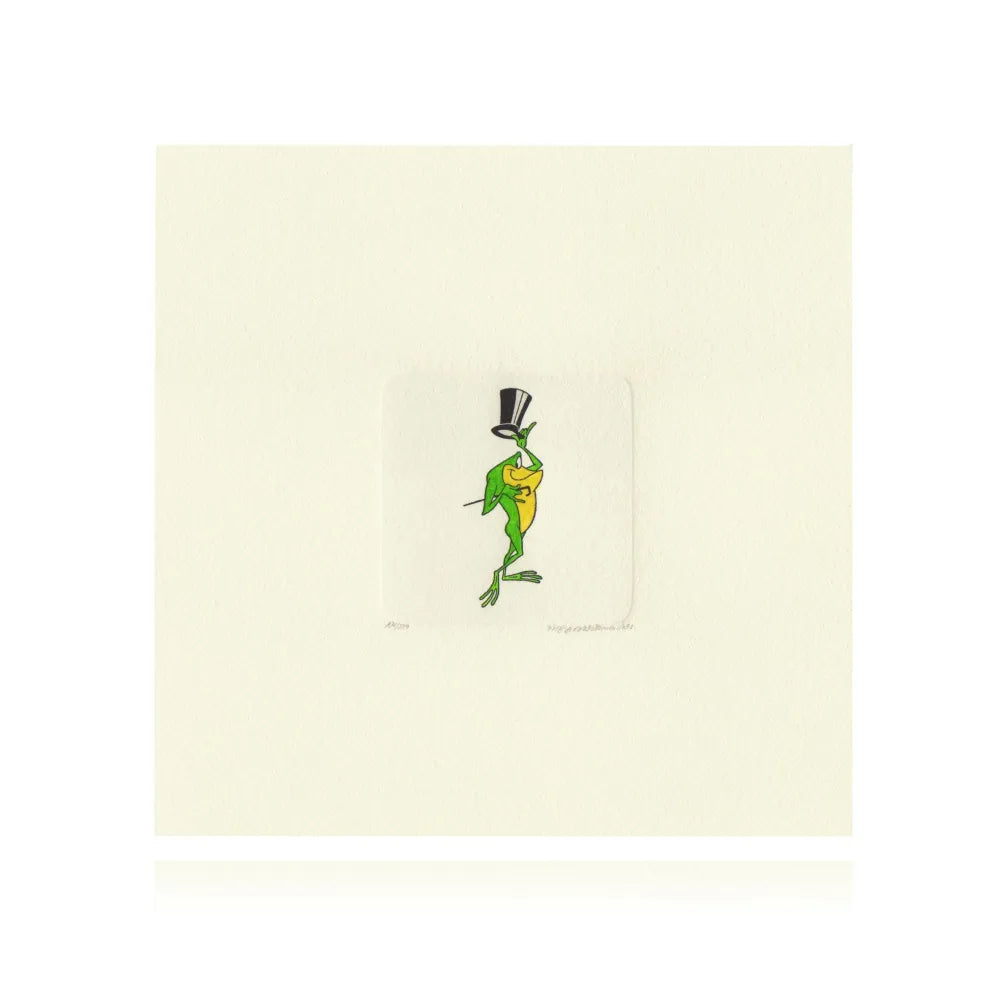 Michigan J Frog Etching Artwork Sowa & Reiser #D/500 Looney Tunes Hand Painted 3