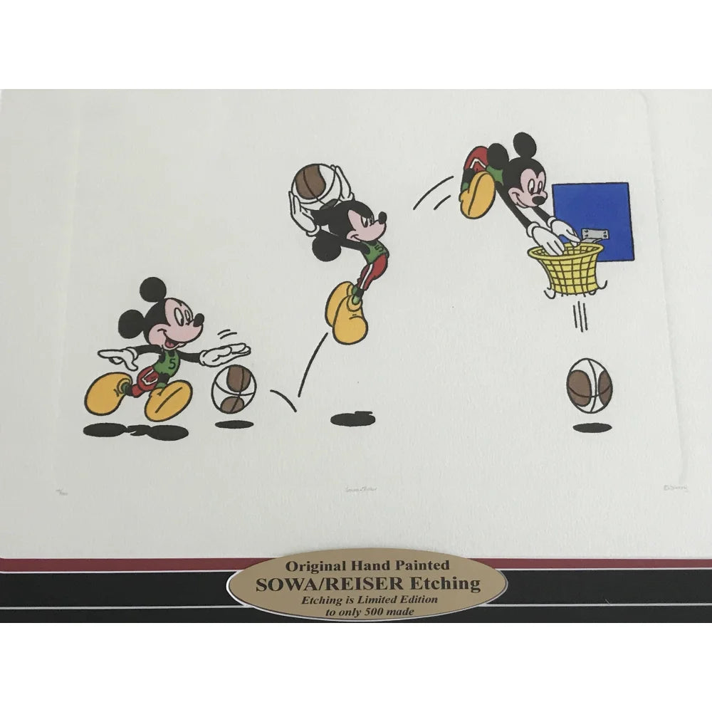 Brother X - Louis Vuitton - Mickey Mouse framed basketball board