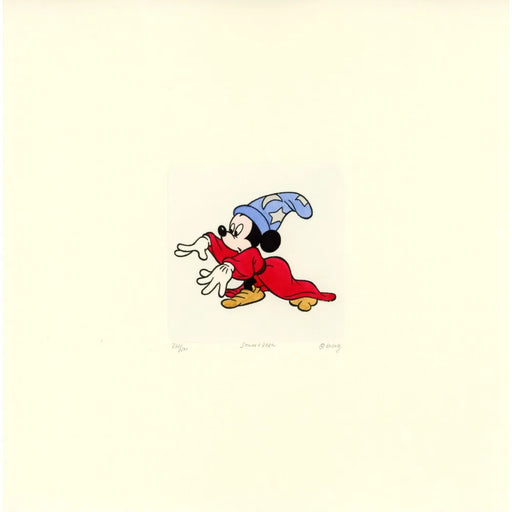 Mickey Mouse Sowa & Reiser #D/500 Hand Painted Cartoon Etching Art Fantasia