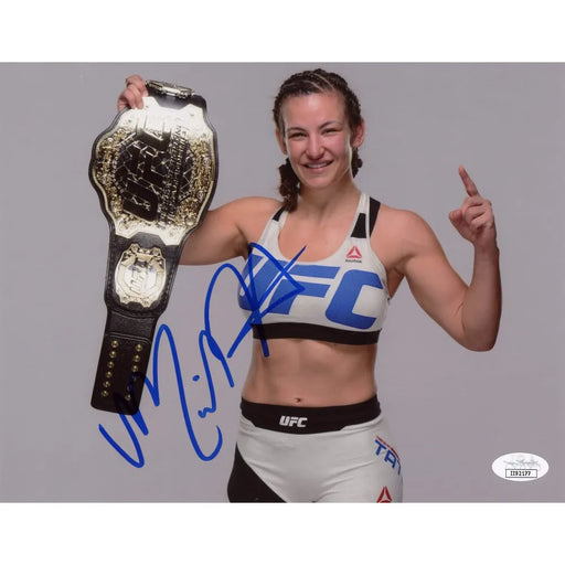 Miesha Tate Hand Signed 8x10 Photo UFC Fighter JSA COA Autograph Takedown