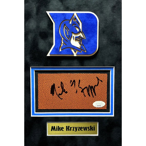 Mike Kzyzewski Coach K Autographed Duke Cut Collage 8x10 Photo JSA COA Framed