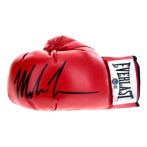 Mike Tyson Autographed Red Everlast Boxing Glove Beckett BAS COA Signed
