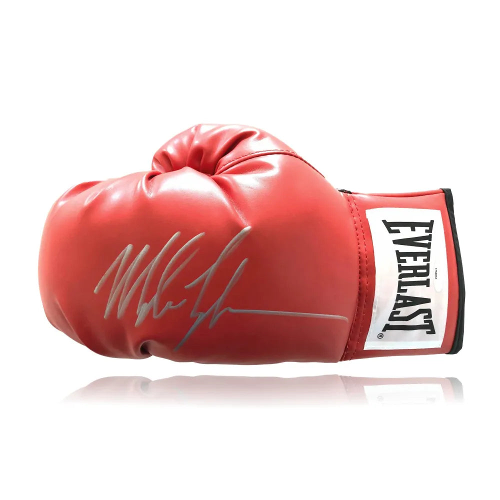 Mike Tyson Signed Red Everlast Boxing Glove Tristar COA Autograph