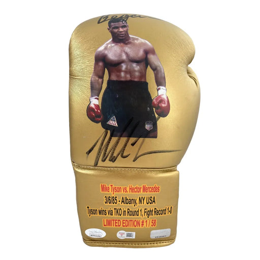 Mike Tyson Signed Vs. Glove *First Pro Fight* vs. Hector Mercedes (#1/58)