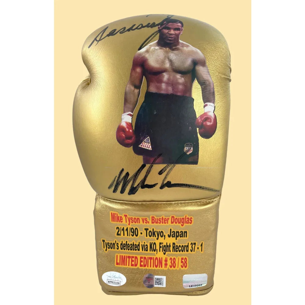 Mike Tyson Signed Vs. Glove *I Wish I Took That Fight More Seriously* vs. Buster