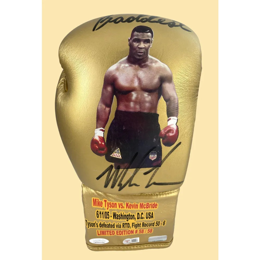 Mike Tyson Signed Vs. Glove *Last Pro Fight* vs. Kevin McBride (#58/58)