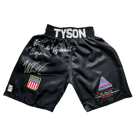 Mike Tyson Signed Vs. Trunks *First Pro Fight* vs. Hector Mercedes (#1/58)