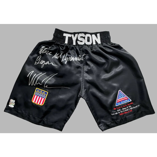 Mike Tyson Signed Vs. Trunks *First Pro Fight* vs. Hector Mercedes (#1/58)