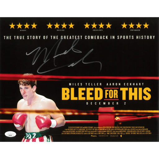 Miles Teller Autographed 11x14 Photo JSA COA Bleed For This Vinny Paz Signed