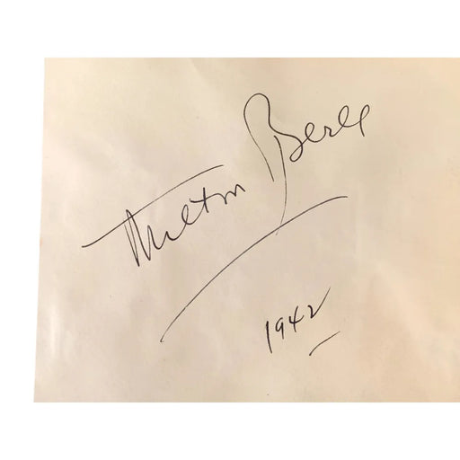 Milton Berle / Johnny Weissmuller / Edgar Kennedy Signed Album Page Cut JSA Auto