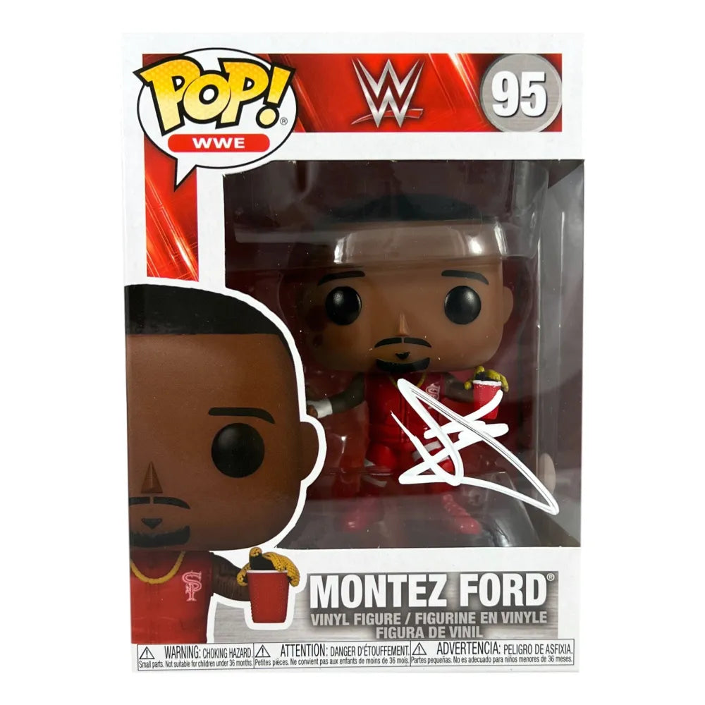 Montez Ford Signed Funko Pop COA #95 JSA WWE Street Profits Autographed