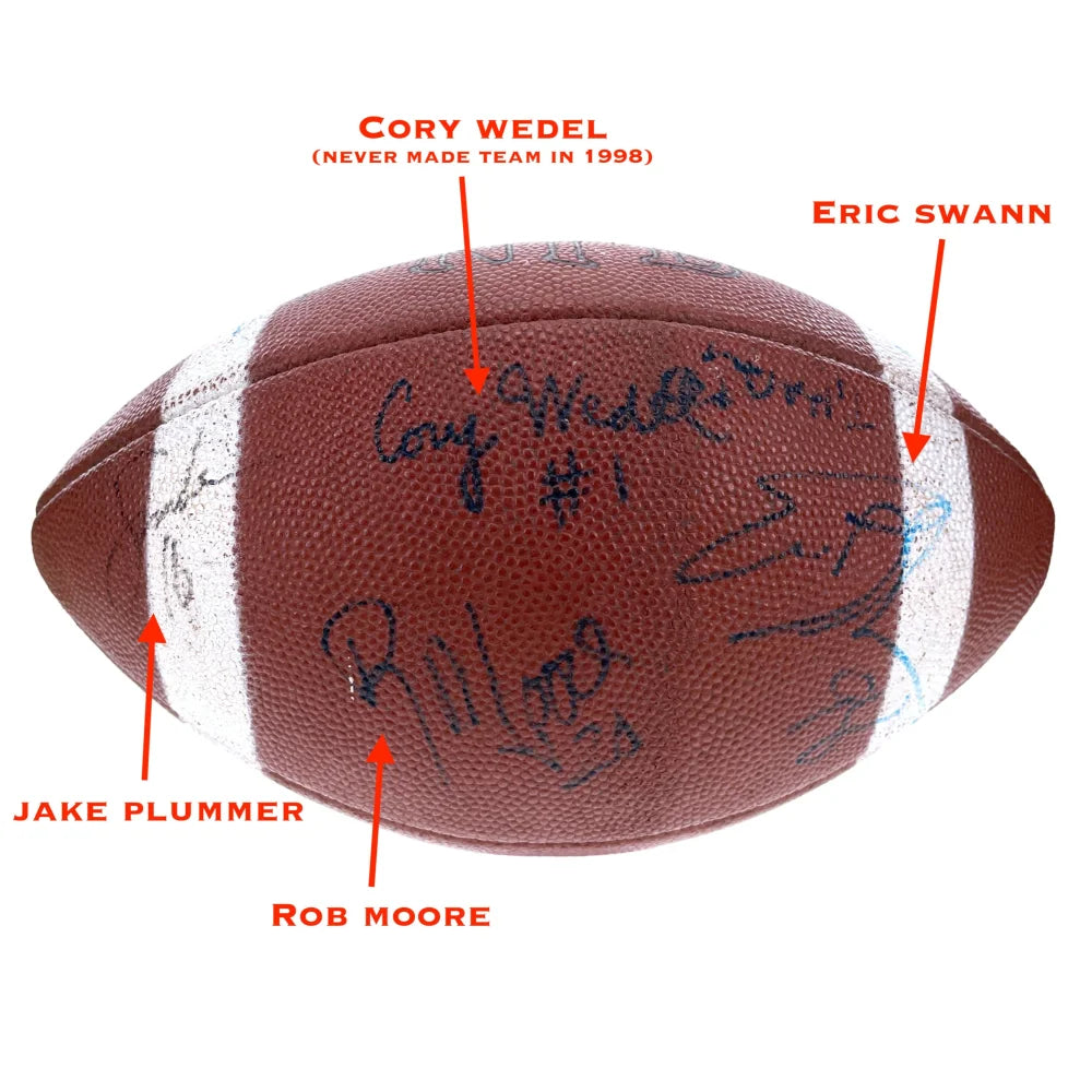 Pat Tillman Double Signed Football Arizona Cardinals JSA COA Autographed  Plummer - Inscriptagraphs Memorabilia