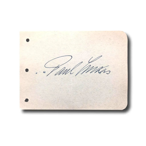 Paul Lukas Hand Signed Album Page Cut JSA COA Autograph Actor Dodsworth