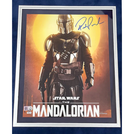 Pedro Pascal Autographed The Mandalorian 8x10 Photo Framed Topps COA Signed