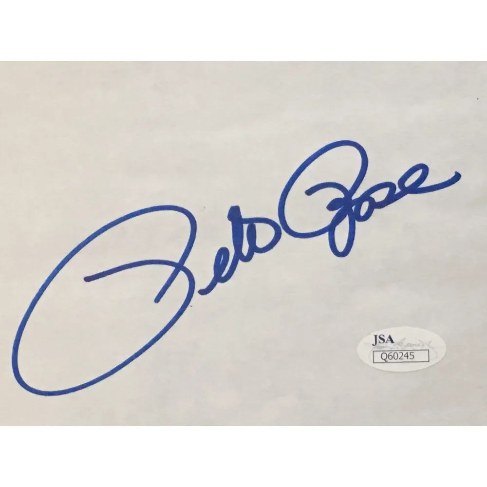 Cincinnati Reds Pete Rose Leaning 16x20 with Inscription with JSA COA –  Prime Time Sports