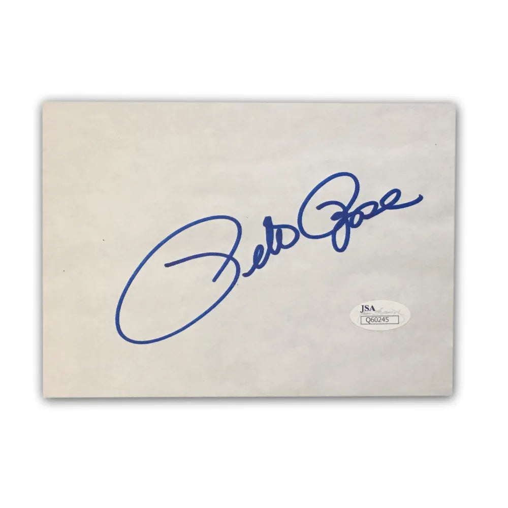 Pete Rose Signed Cut Signature JSA COA Autograph Card Photo Cincinnati Reds