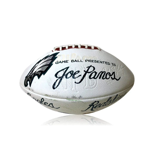 Philadelphia Eagles Redskins Presentation Game Ball 9/1/96 Joe Panos Used