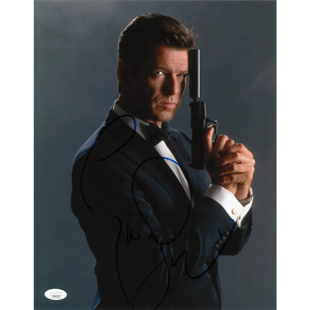 Pierce Brosnan Hand Signed 11x14 Photo JSA COA Autograph James Bond 007