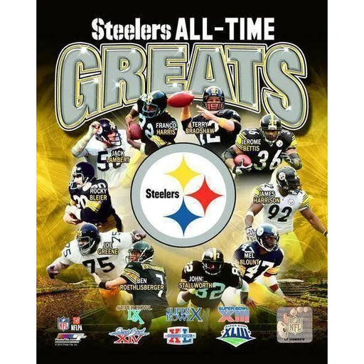 Pittsburgh Steelers Legends Super Bowl 20X24 Framed 16X20 Bradshaw Greene Harris