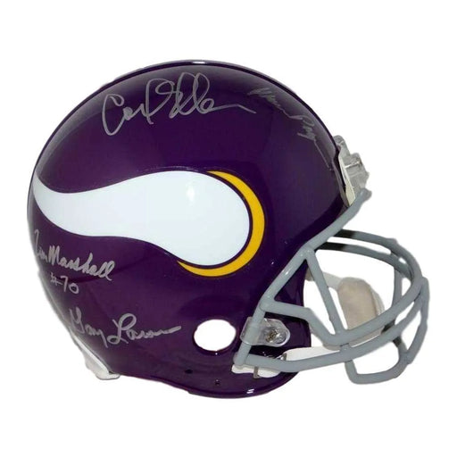 Purple People Eaters Signed Minnesota Vikings Full Size Helmet JSA COA Autograph