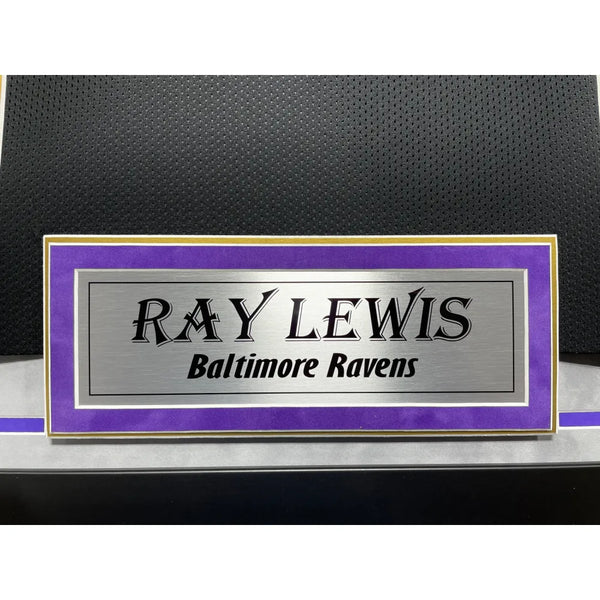 Ray Lewis Autographed Baltimore Ravens Black Jersey Framed BAS Signed -  Inscriptagraphs Memorabilia