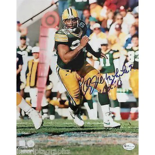 Reggie White Signed 8X10 COA Online Authentics Green Bay Packers Autographed