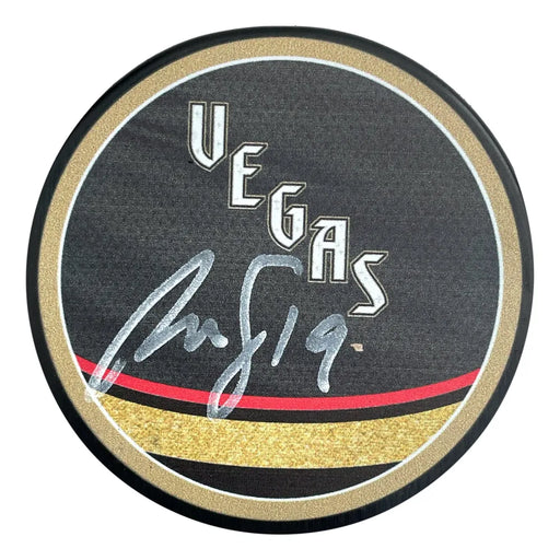 JON MERRILL Vegas Golden Knights SIGNED Autograph Official Logo Puck w/COA