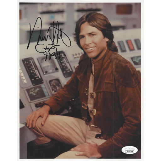 Richard Hatch Signed 8x10 Photo JSA COA Autograph Captain Apollo 2