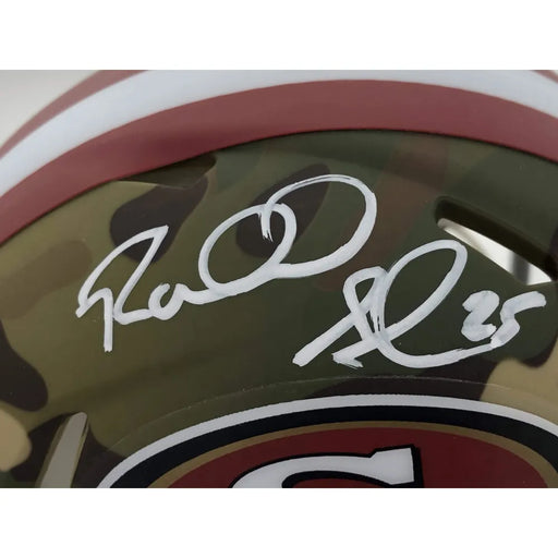 Richard Sherman Signed San Francisco 49ers Camo Mini Helmet JSA COA Autograph