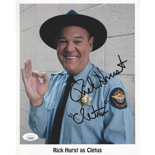 Rick Hurst Signed 8x10 Photo JSA COA Autograph Dukes Hazzard Deputy Cletus Hogg