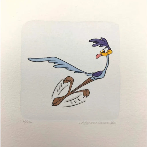 Road Runner Etching Artwork Sowa & Reiser #D/500 Looney Tunes Hand Painted