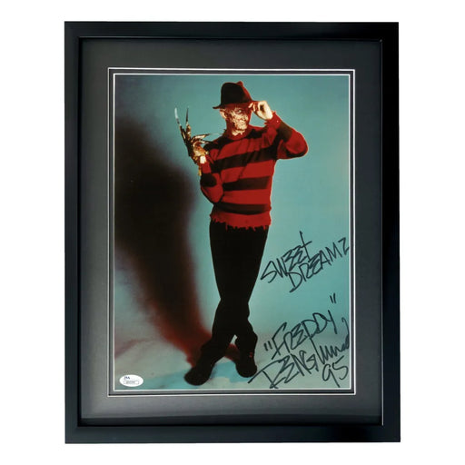 Robert Englund Autographed Freddy Krueger Inscribed 11x14 Photo Framed COA JSA
