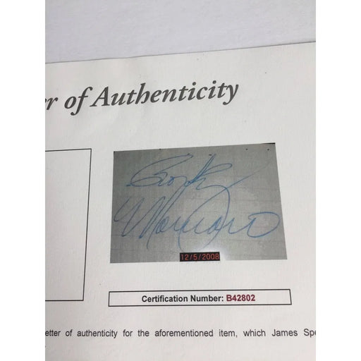 Rocky Marciano Signed Cut JSA COA Autograph Full Signature LOA D.1969