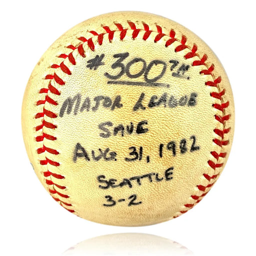 Rollie Fingers Owned 300th Career Save Game Used Baseball History - Personal COA