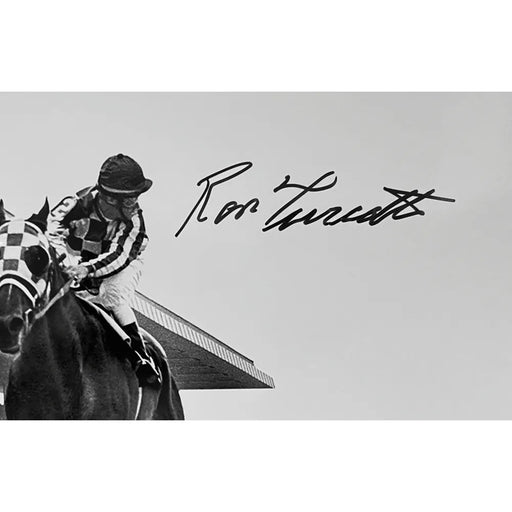 Ron Turcotte Autographed Secretariat Horse Racing 16x20 Photo Framed JSA COA