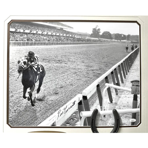 Ron Turcotte Signed Secretariat Horse Racing 16x20 Photo Framed JSA - 31 Lengths