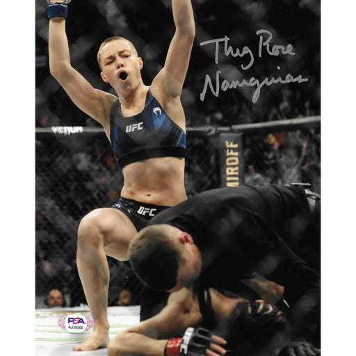 Rose Namajunas Autographed 8x10 UFC Champion PSA/DNA COA Signed Thug