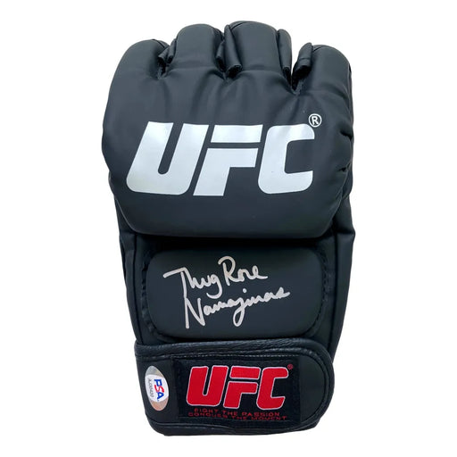 Rose Namajunas Autographed UFC Glove Signed Inscribed Thug PSA/DNA COA MMA
