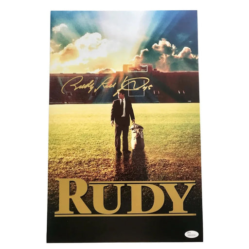 Rudy Ruettiger Signed 11X17 Movie Poster JSA COA Notre Dame Autograph